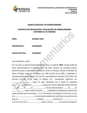 Contrato para la exploracin y explotacin de hidrocarburos
