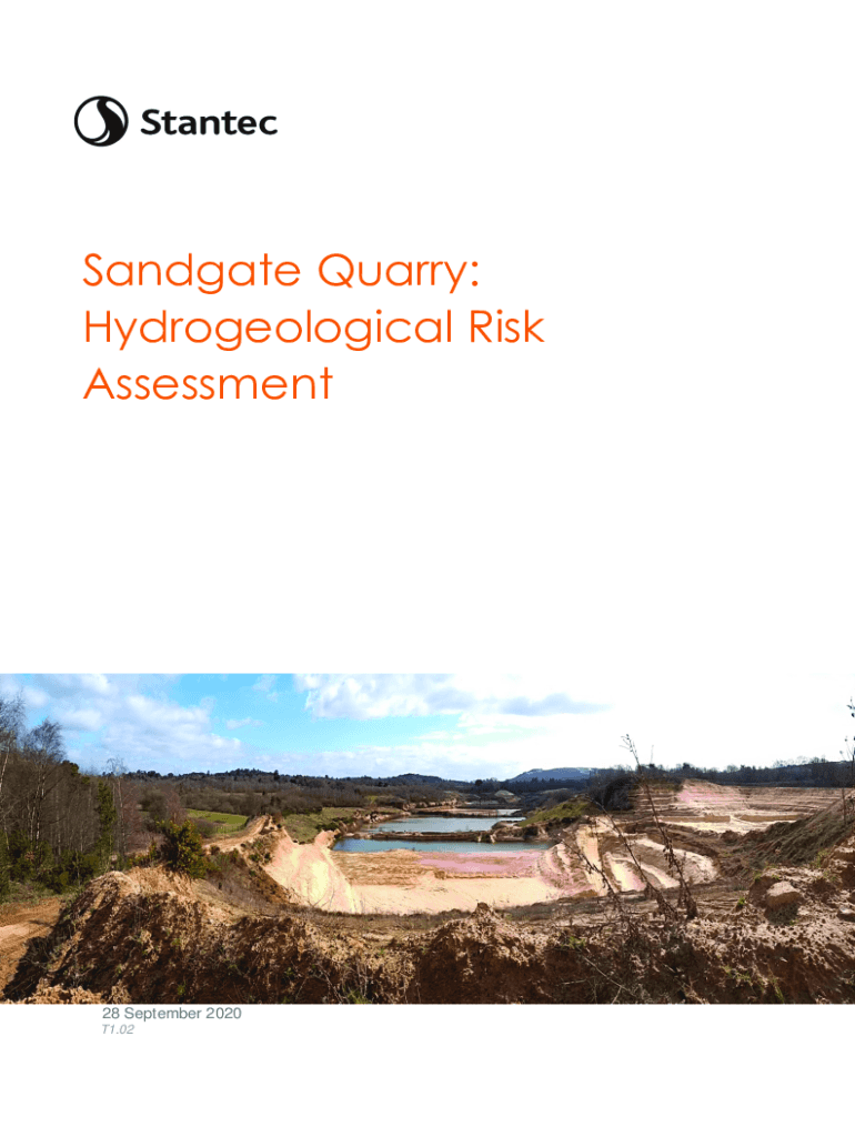 Fillable Online Sandgate Quarry Environmental Permit Application