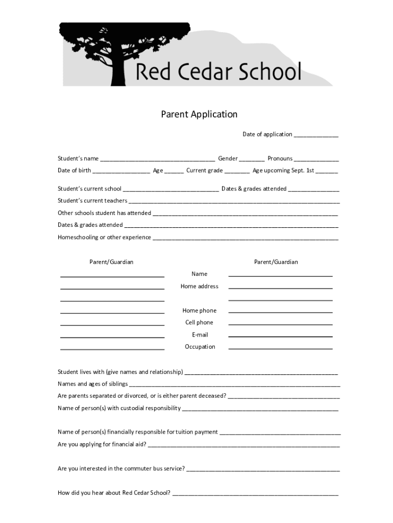 Fillable Online neuropsychology service parent questionnaire Fax Email ...