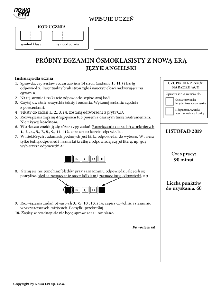 Fillable Online PRBNY EGZAMIN SMOKLASISTY Z NOW ER Fax Email Print Fillable Online PRBNY EGZAMIN SMOKLASISTY Z NOW ER Fax Email Print