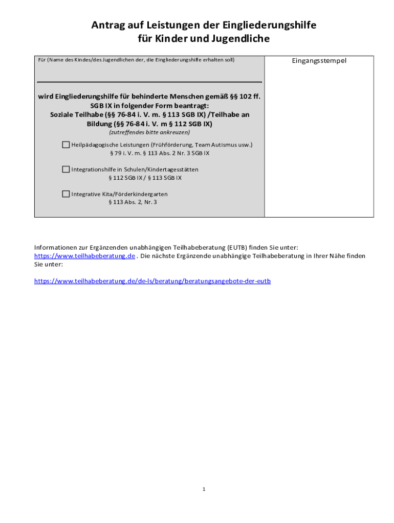 MUSTER EINB RGERUNGSANTRAG KIND PDF visual data 2