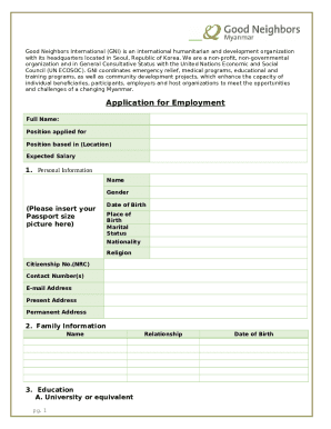 download our job application Doc Template | pdfFiller