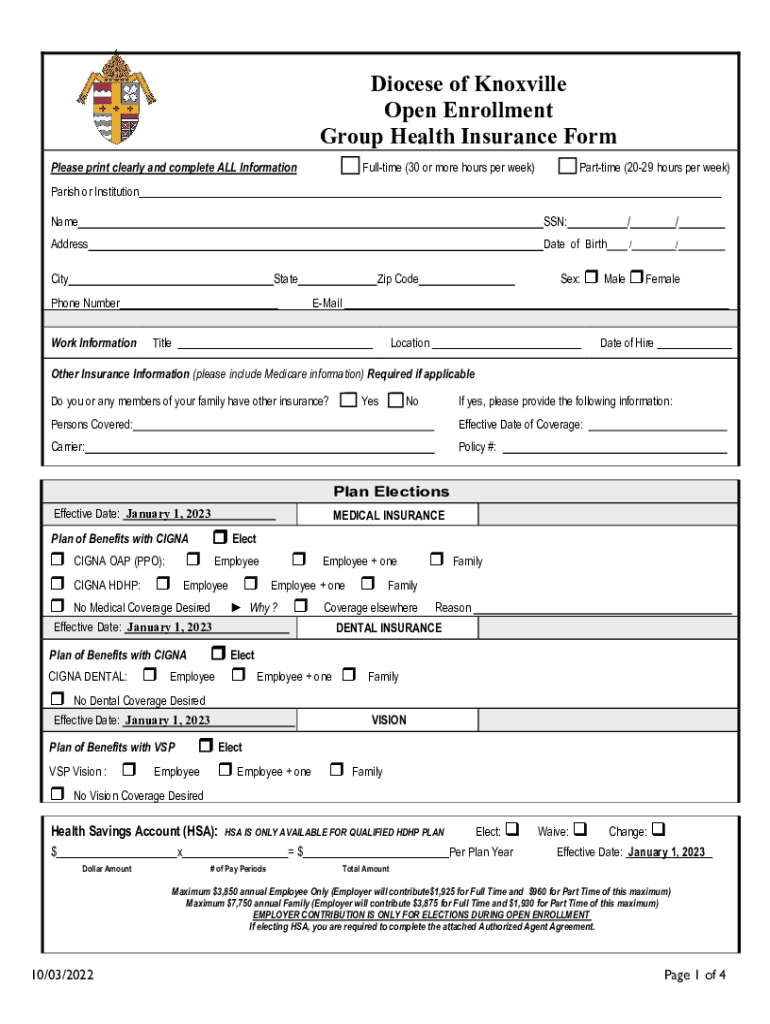 Georgia Large Group Employee Enrollment Change Form Preview on Page 1