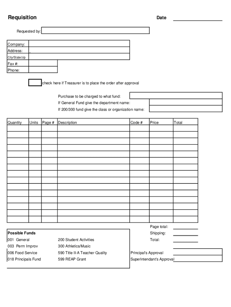 Fillable Online Cal Poly Pomona Requisition Form Fax Email Print ...