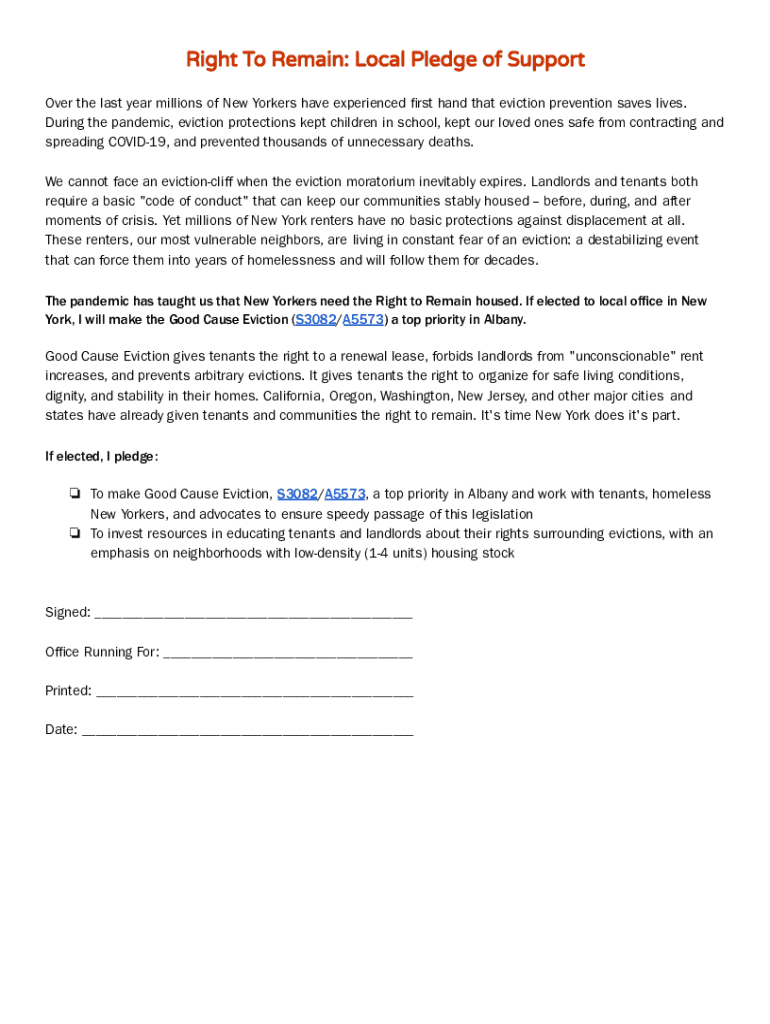 Fillable Online NYC Evictions: What To Do If You're Facing Eviction ...