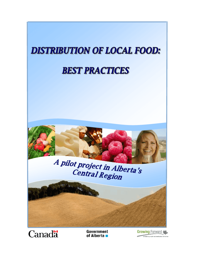 Fillable Online open alberta Distribution of Local Food. Distribution