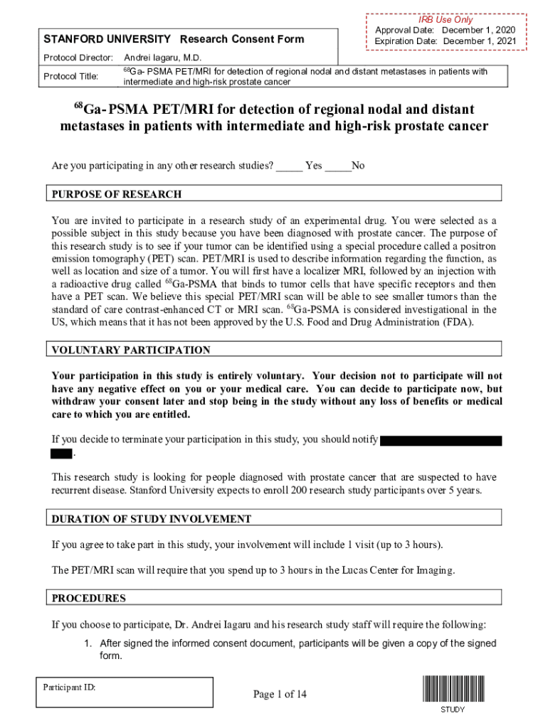 Fillable Online 68Ga-PSMA PET/MRI for detection of regional nodal and ...