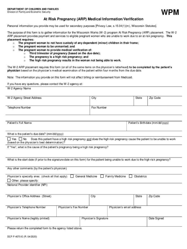 Fact Sheet: Wisconsin's "Unborn Child Protection Act Preview on Page 1