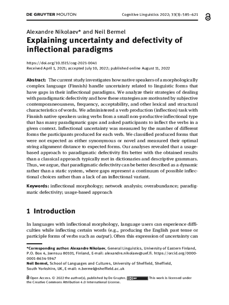 Fillable Online Review Of Cognitive Linguistics Published Under The Fax Email Print Pdffiller Fillable Online Review Of Cognitive Linguistics Published Under The Fax Email Print Pdffiller