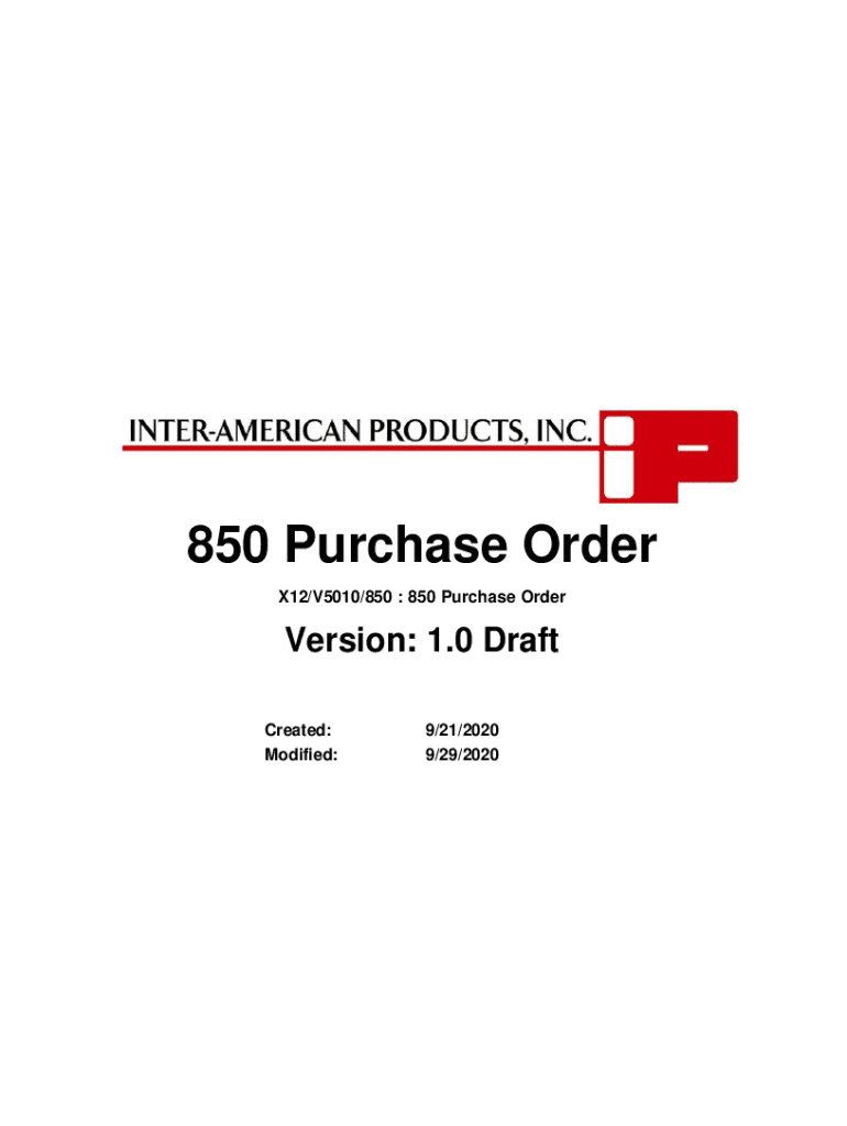 Fillable Online EDI InterAmerican Products Fax Email Print pdfFiller