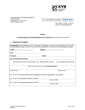 German Physician Representative Approval Application