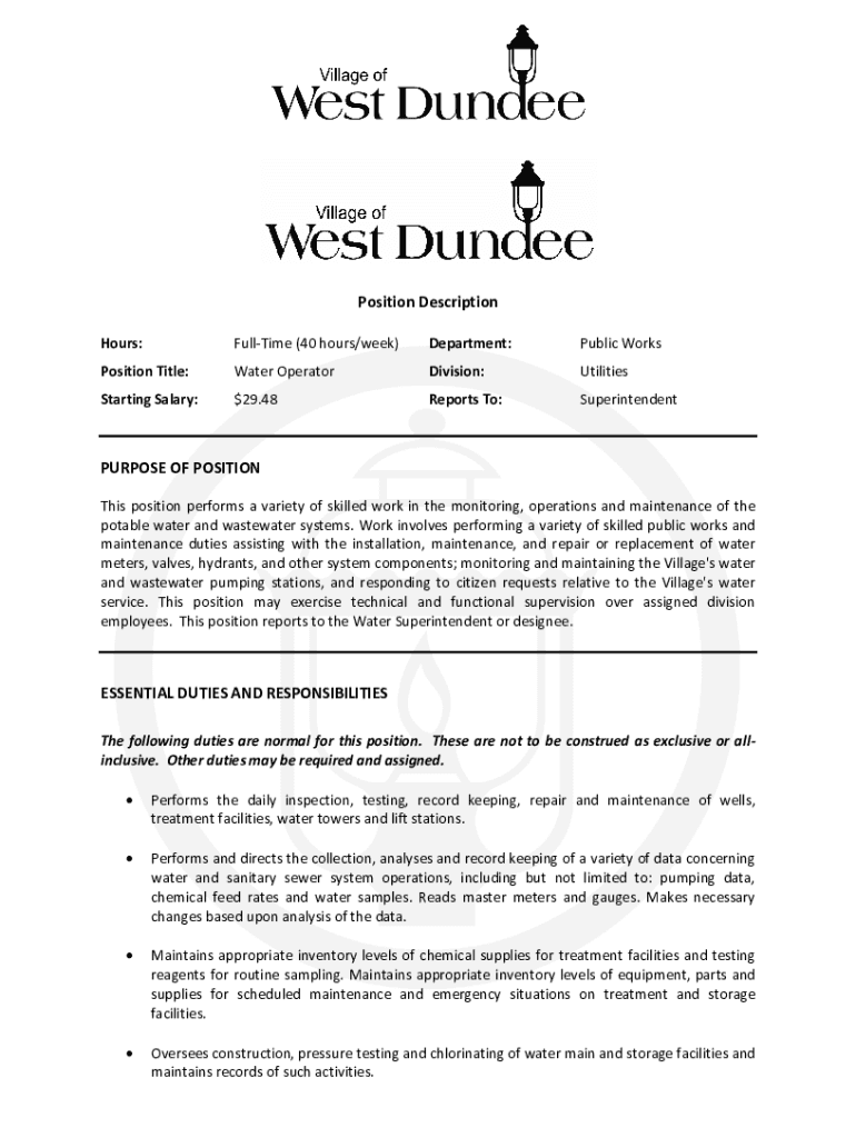 fillable-online-utility-worker-i-or-ii-department-public-works-salary