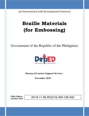 Fillable Online Braille Materials Fax Email Print - pdfFiller