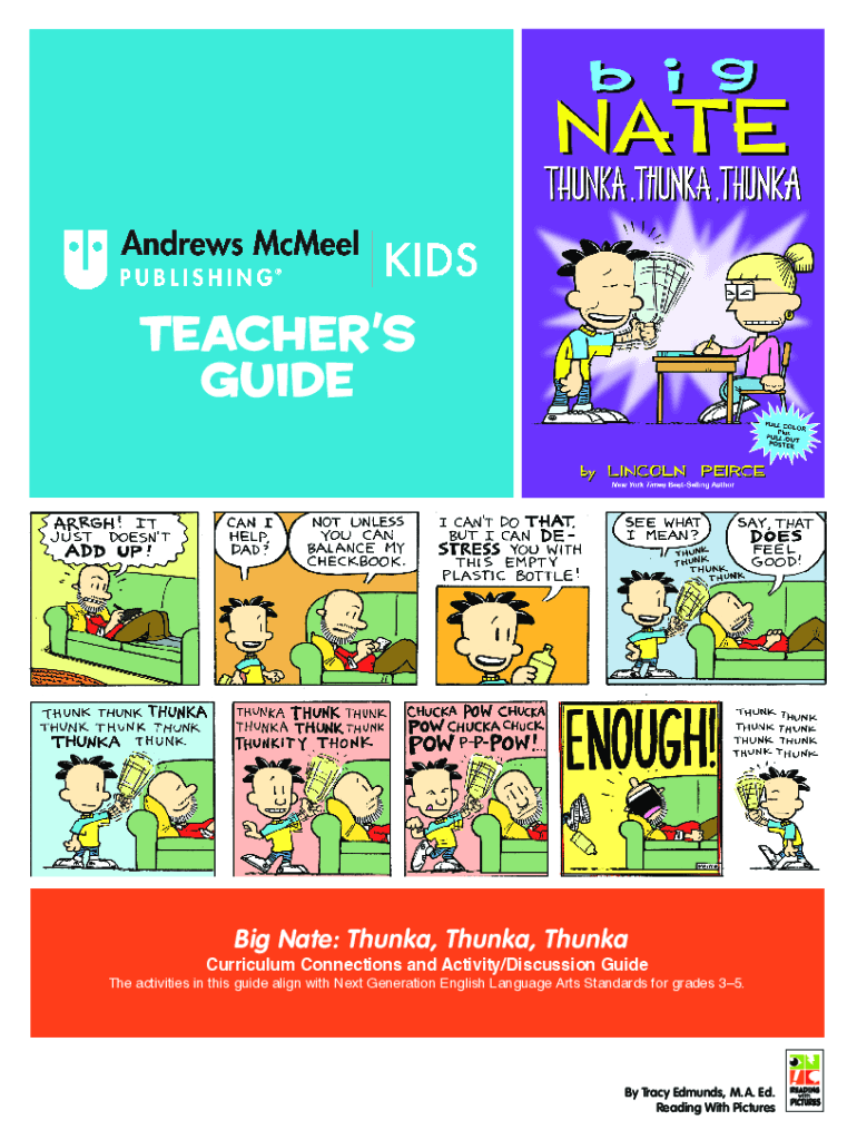 Fillable Online Big Nate - TEACHER'S GUIDE Fax Email Print - pdfFiller