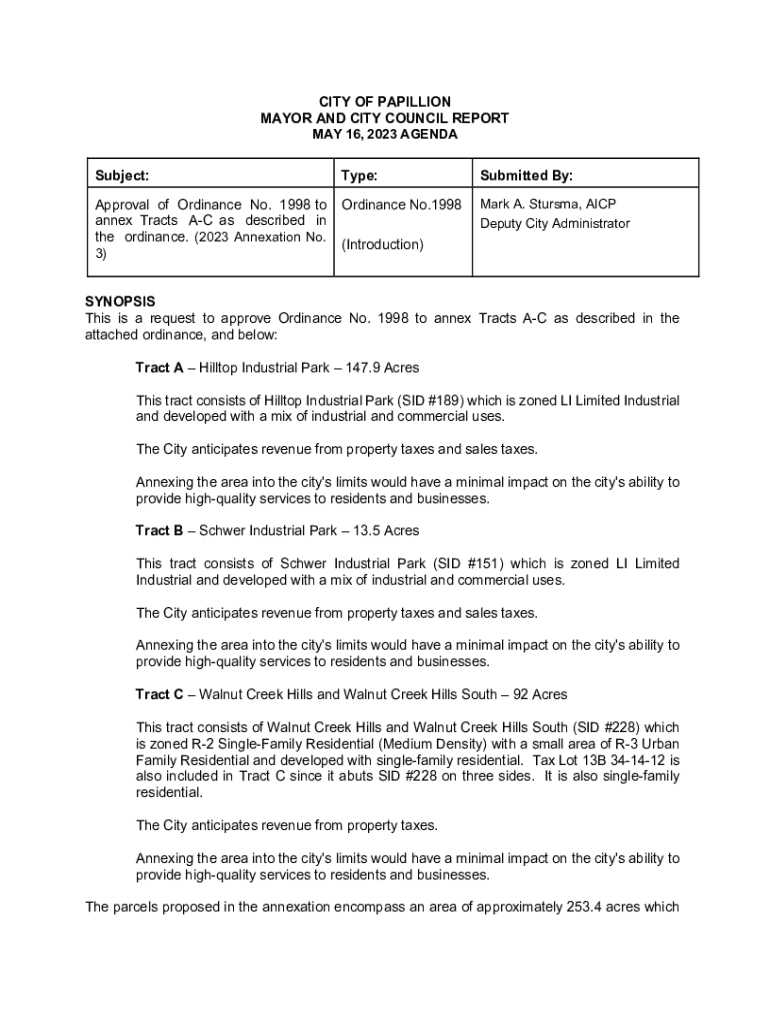 Fillable Online CITY OF PAPILLION PLANNING COMMISSION Fax Email
