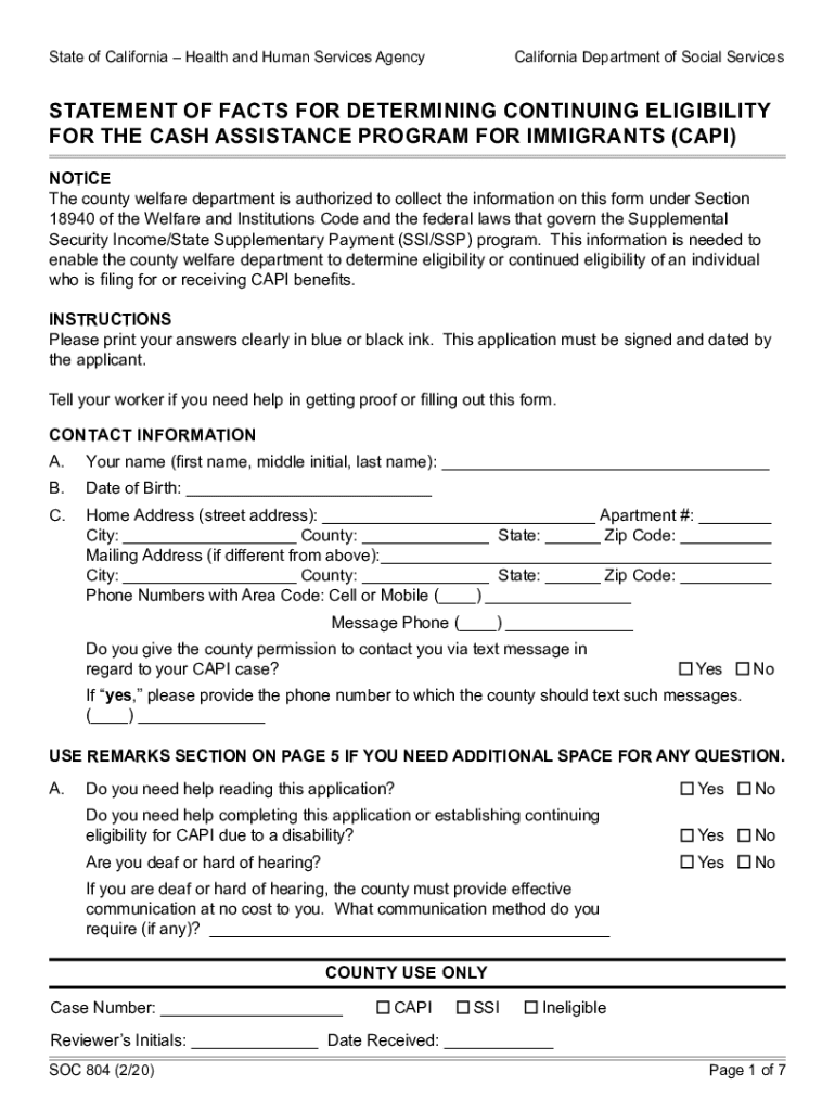 soc 804 form Preview on Page 1