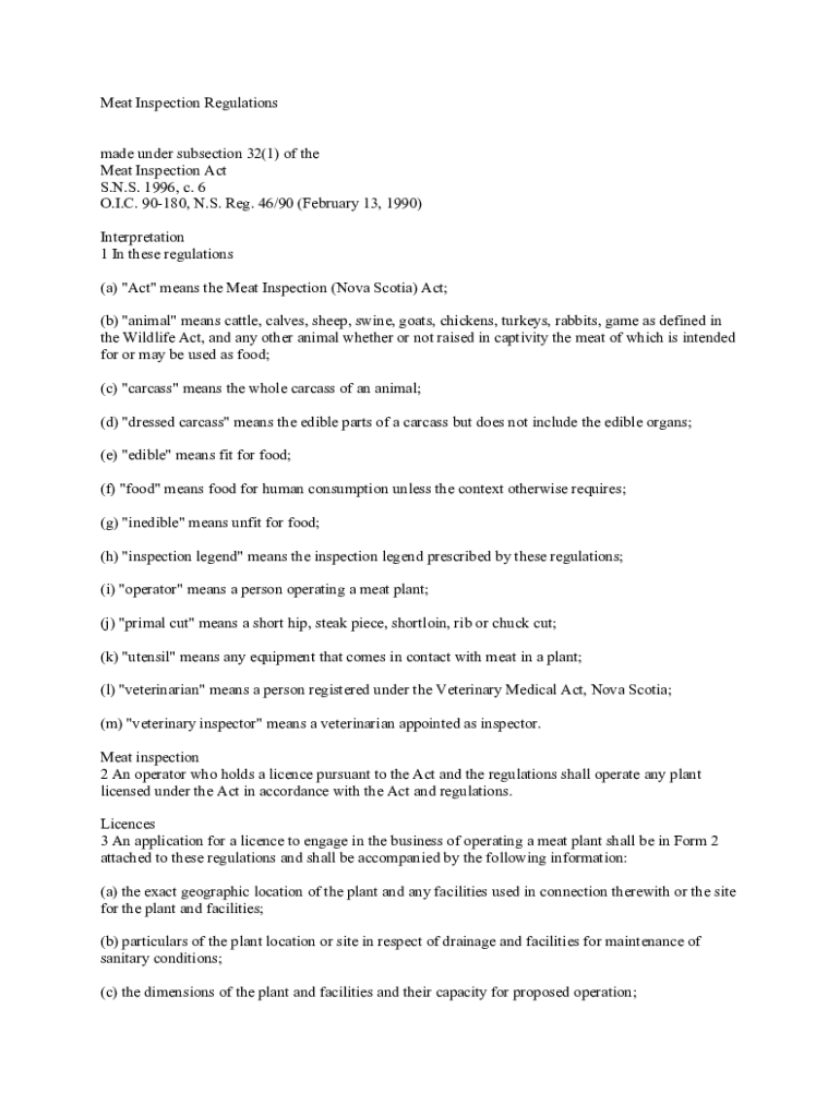 Fillable Online faolex fao FEDERAL MEAT INSPECTION ACT Public Law 90