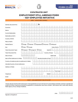Fillable Online KEY EMPLOYEE INITIATIVE FORM C5 KEI Fax Email Print ...