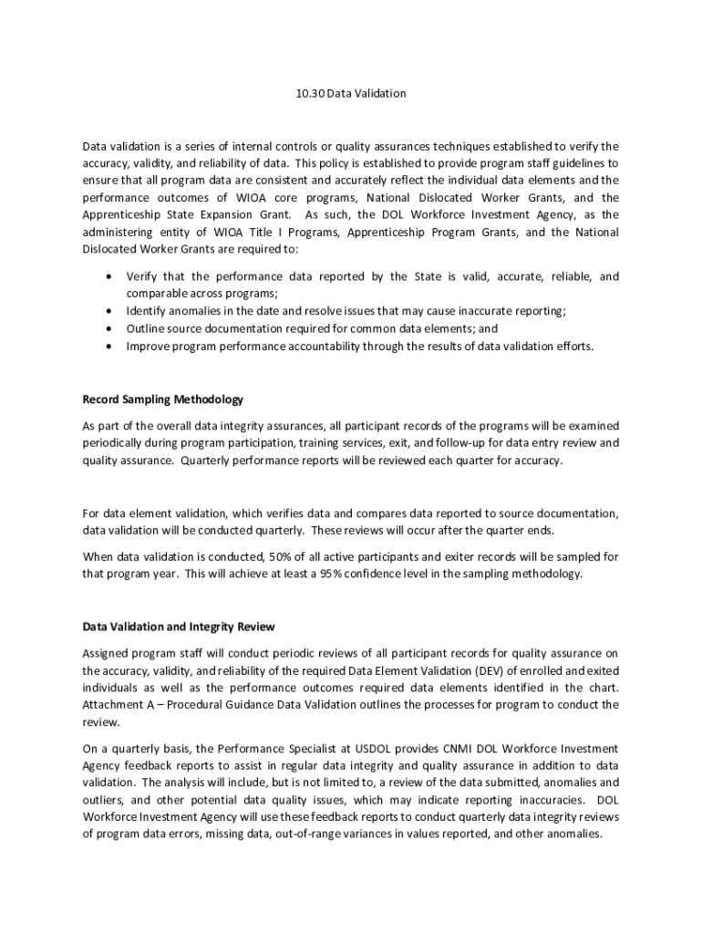 Fillable Online Data Validation vs. Data Verification: What's the ...