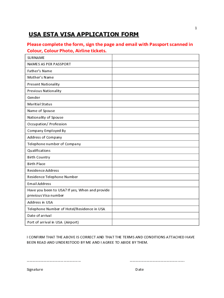 Fillable Online Step-by-Step Guide: How to Fill Out the ESTA Form ...