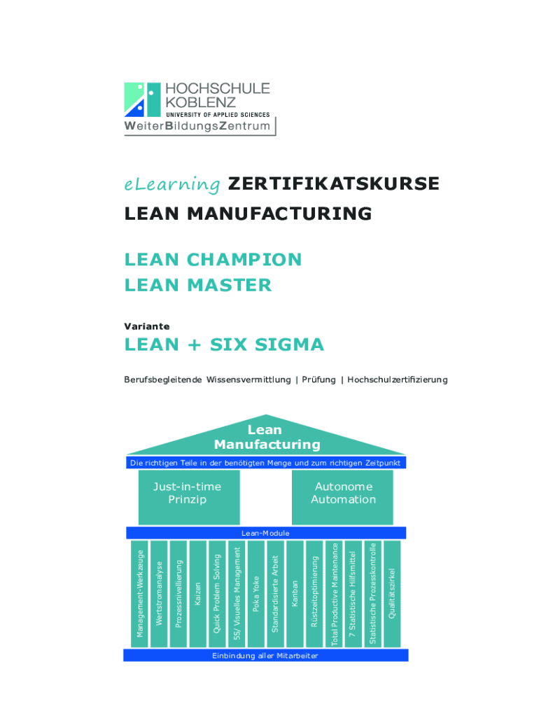 Villanova University Lean Six Sigma Ausfüllbar Online Online Lean Six Sigma Certificate - Villanova