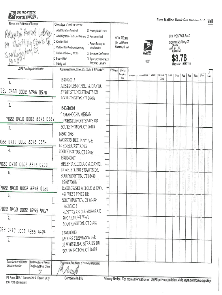 Fillable Online town of southington planning and zoning commission Fax