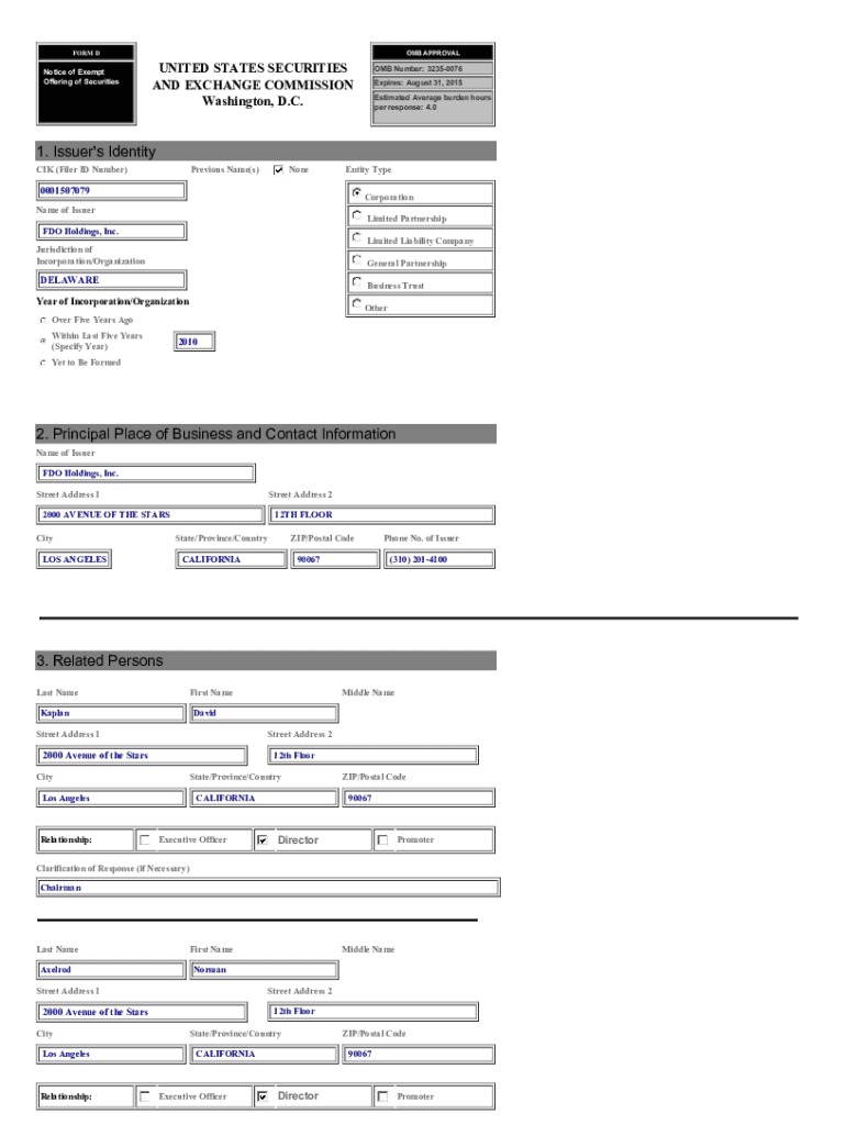 Form preview