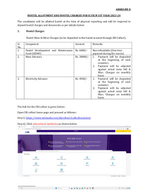 Notice No. 302 for Hostel Admission Information 1st Year B ...