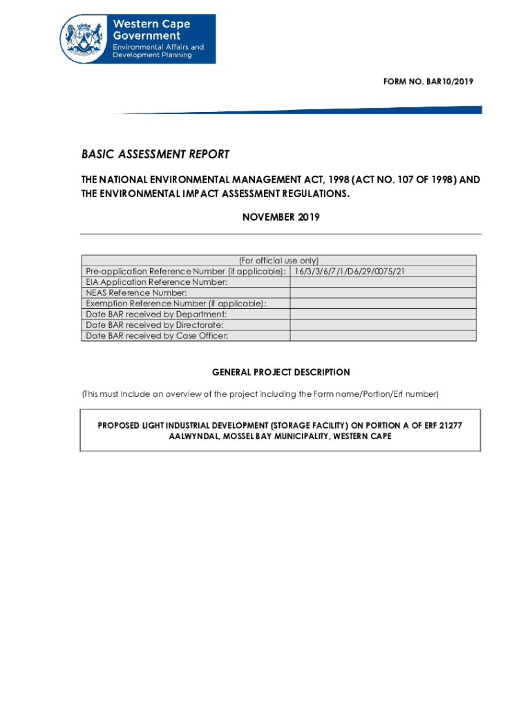 Fillable Online THE ENVIRONMENTAL IMPACT ASSESSMENT REGULATIONS Fax Email Print pdfFiller