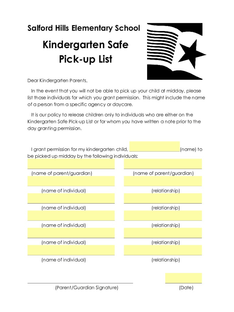 Fillable Online Salford Hills Elementary School Souderton Area School