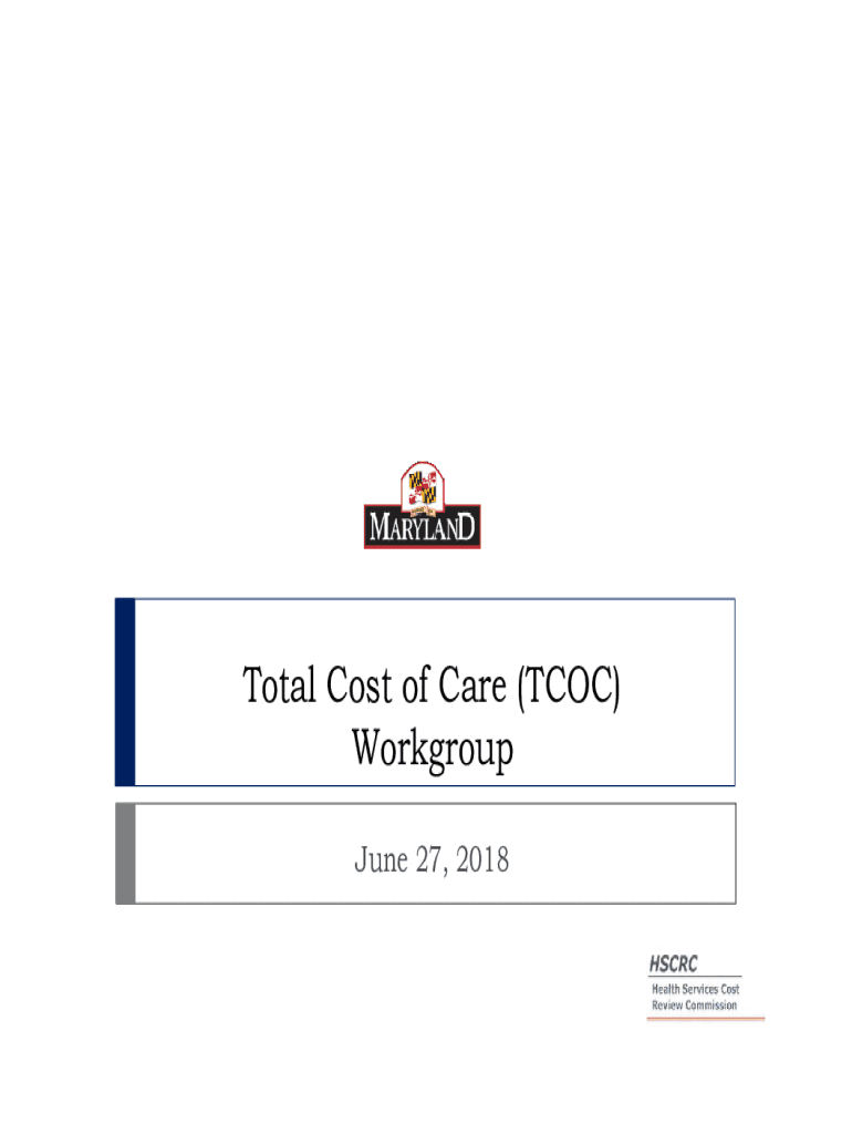 Fillable Online hscrc state md Maryland Total Cost of Care Model Fax