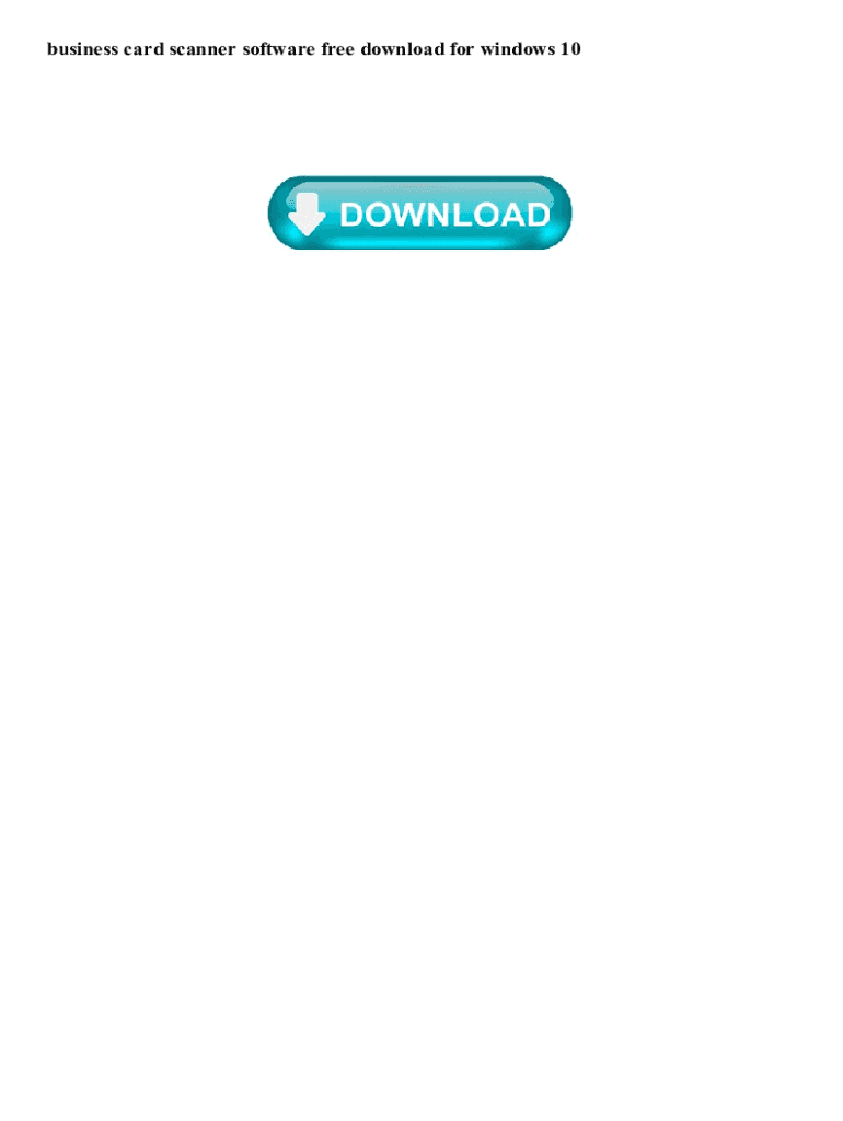 Fillable Online business card scanner software free download for