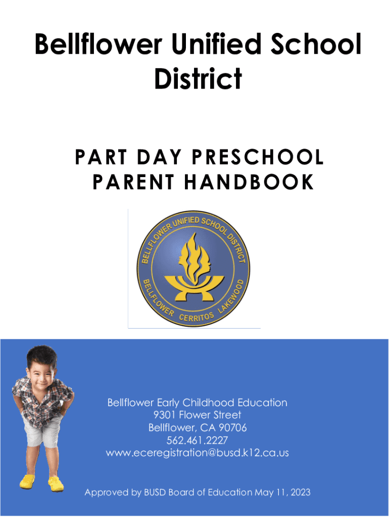 Fillable Online Bellflower Unified School District Head Start / State
