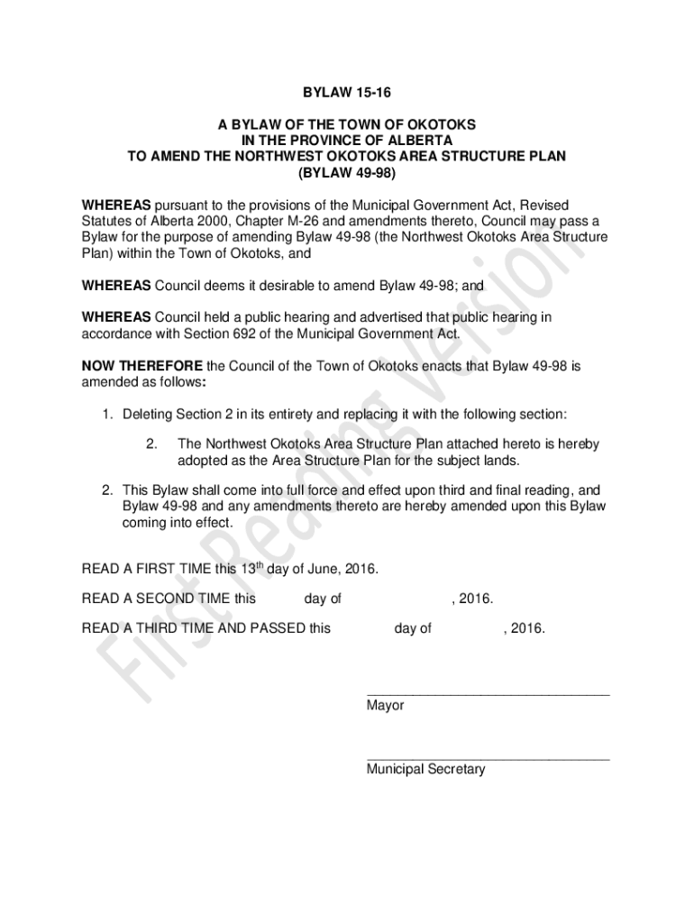 Fillable Online Foothills County passes Land Use Bylaw for solar