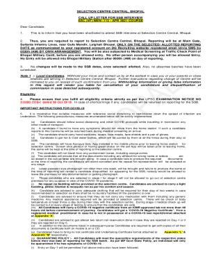 I have received a call letter for SSB in the Indian Navy, but I' ...