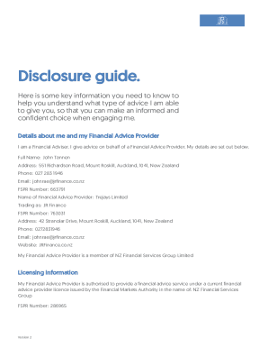 Fillable Online A 10-Step Guide for Preparing Your Disclosure Document