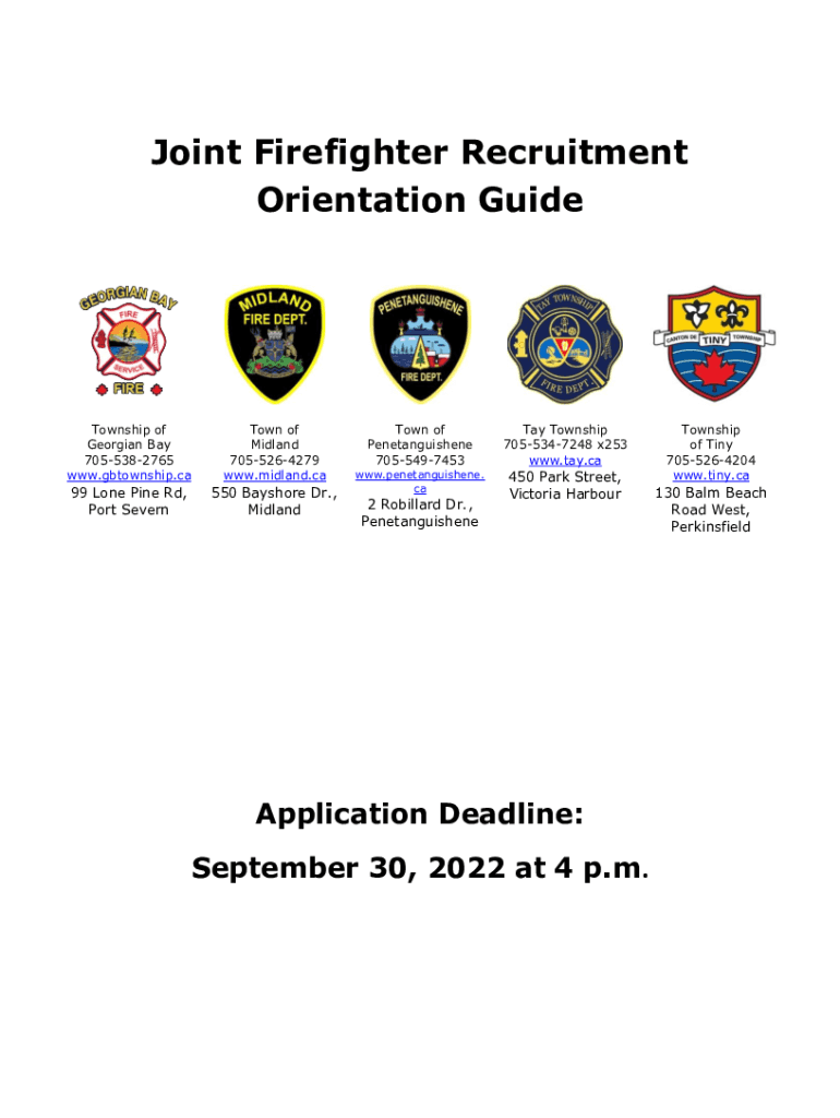 Fillable Online Bay Fire department recruiting new