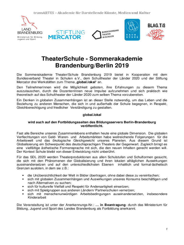 Ausfüllbar Online Theater und Politik // Das Politische im Theater Fax