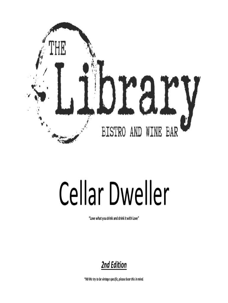 Fillable Online Cellar dwellers the dos and don'ts of cellaring beer