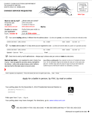 Vote by mail application