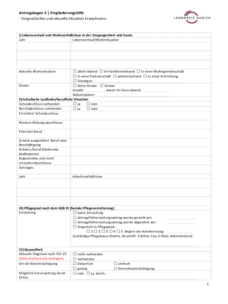Antrag Auf Gewährung Von Sozialhilfe Ausfüllbar Online Antrag auf Gewhrung von Sozialhilfe Grundantrag Hilfe