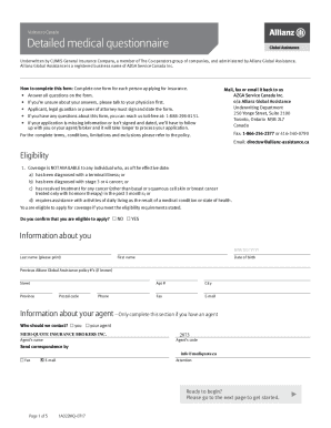 Fillable Online Travel Insurance Form Fax Email Print - pdfFiller