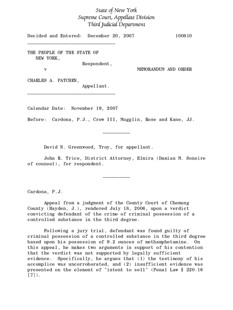 Fillable Online decisions courts state ny Greenwood, Troy, for