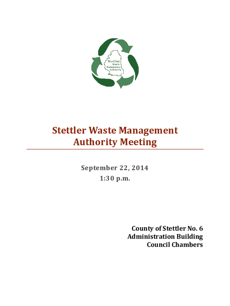 Fillable Online Stettler Waste Management Fax Email Print pdfFiller