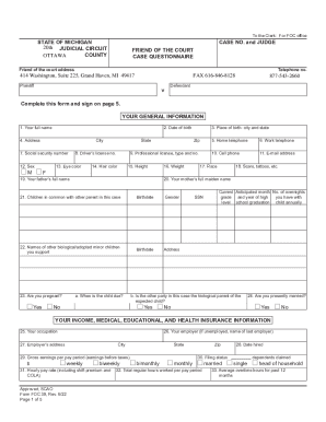 Fillable Online Friend of the Court Ottawa County Michigan Fax Email Fillable Online Friend of the Court Ottawa County Michigan Fax Email