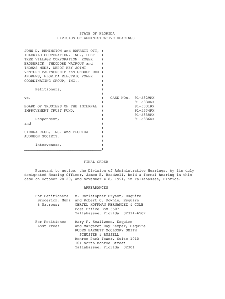 Fillable Online 91005334RX Roger Broderick, Theodore Watrous, And