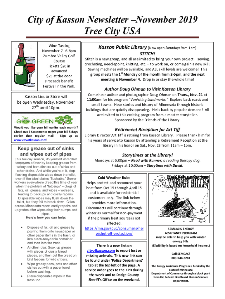 Fillable Online Zumbro Falls Golf Club9 Hole Golf Course near Rochester