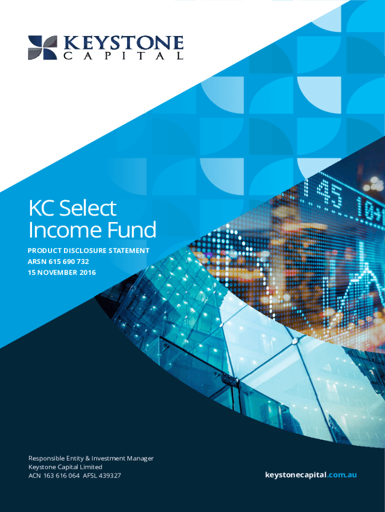 Fillable Online Fillable Online KC Select Fund Keystone