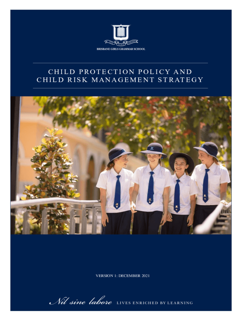 Fillable Online Child Protection Policy and Child Risk Management ...