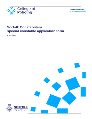 Special constable application form